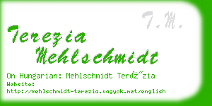 terezia mehlschmidt business card